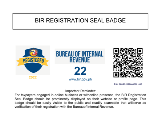DevOpt BIR Registration Seal Badge